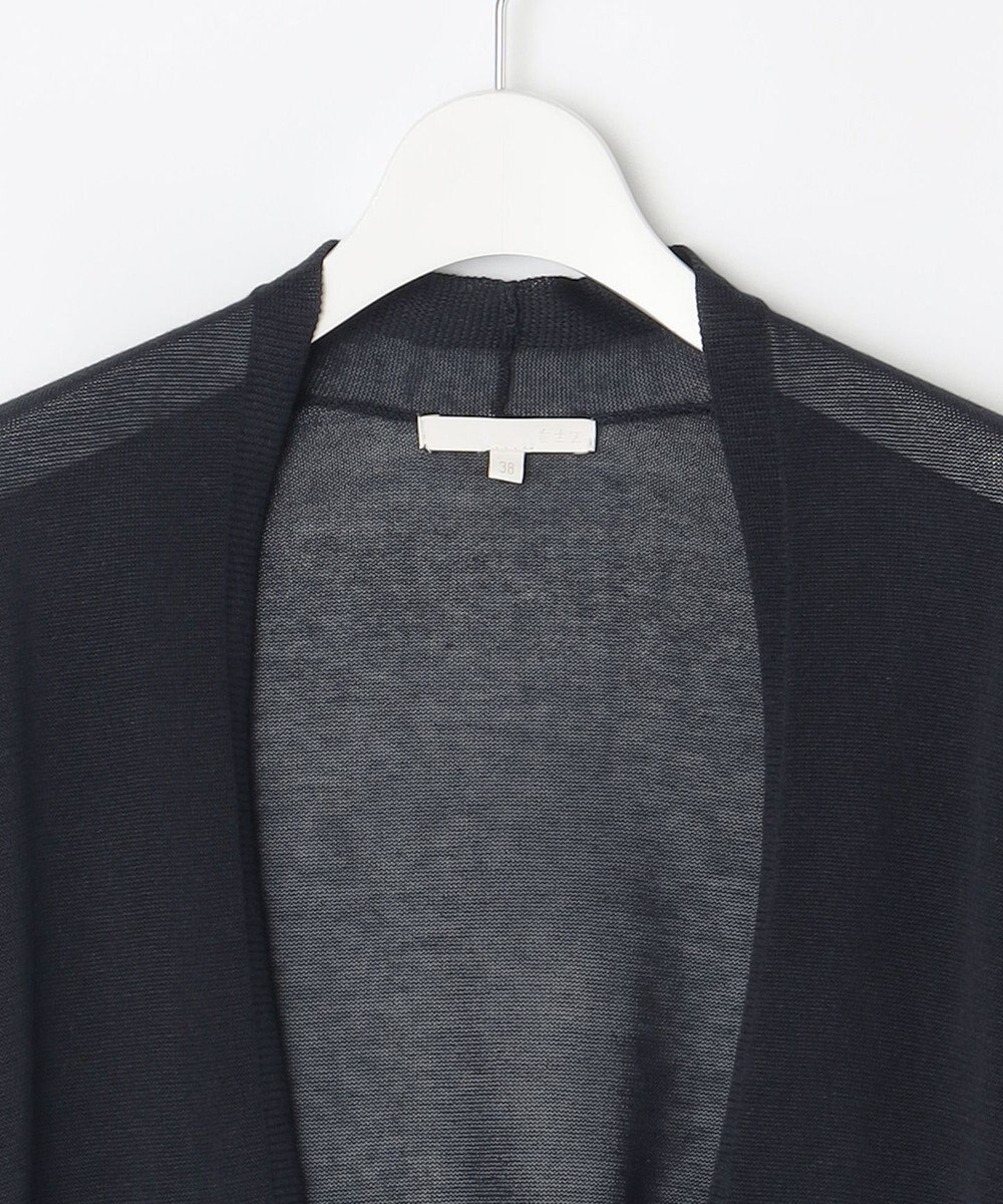 自由区 L 【アンサンブル対応・洗える】ドライシアーファインゲージ カーディガン 