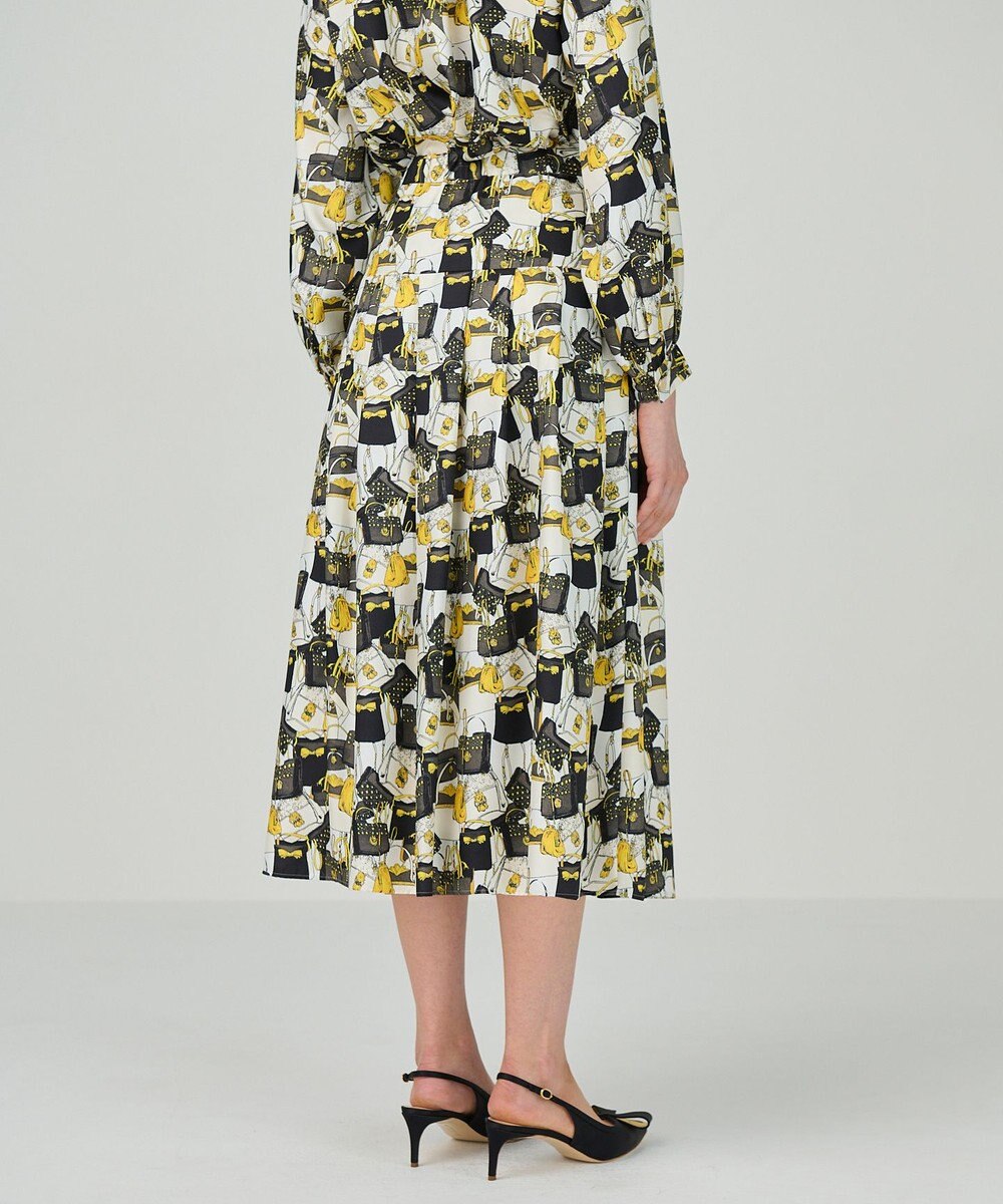 GRACE CONTINENTAL バッグモチーフプリーツスカート 