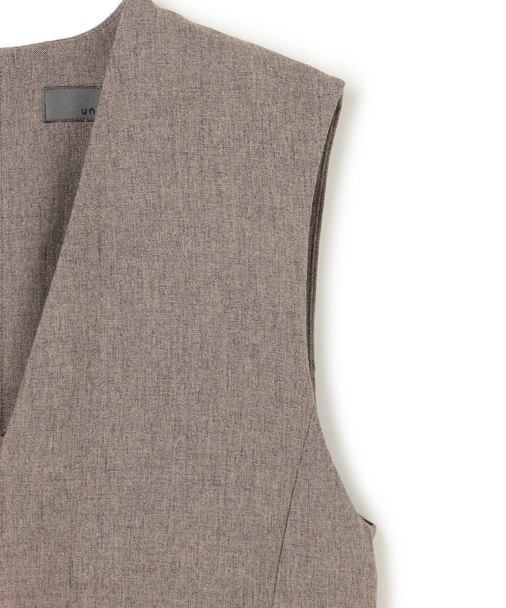 uncrave ウォッシャブルウールライクツイル ジレ 