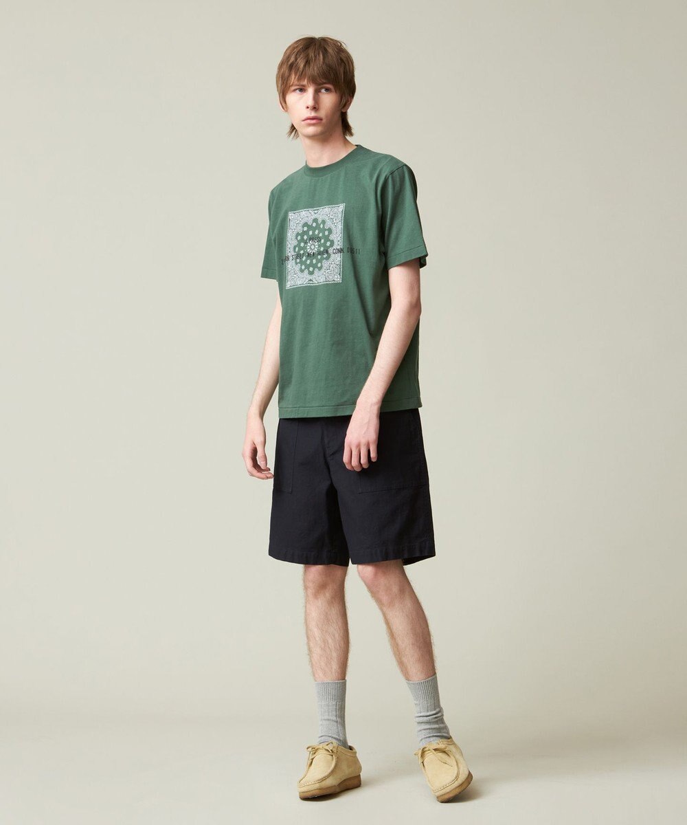J.PRESS MEN ペイズリーバンダナプリントTシャツ 