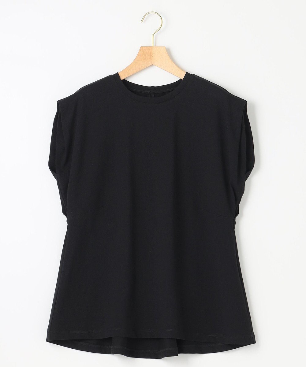 組曲 S 【洗える】バックパールフレアカットソー 