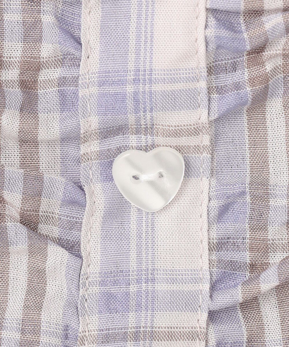 ANY KIDS 【洗濯機可能】2WAY チェックブラウス 