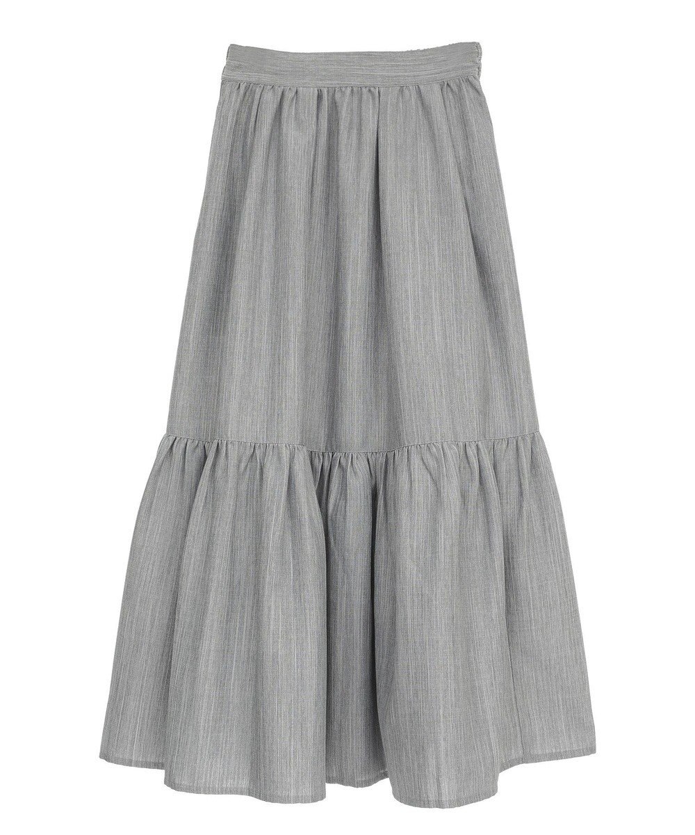 Green Parks ・ＥＬＥＮＣＡＲＥ　ＤＵＥ　リネンライクティアードスカー 