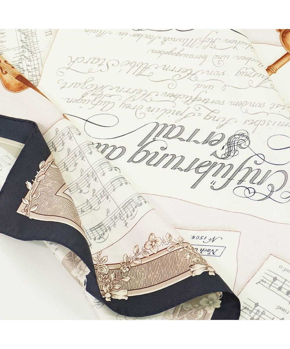 Marca 【伝統横濱スカーフ】モーツァルト  小判 シルクツイル スカーフ 