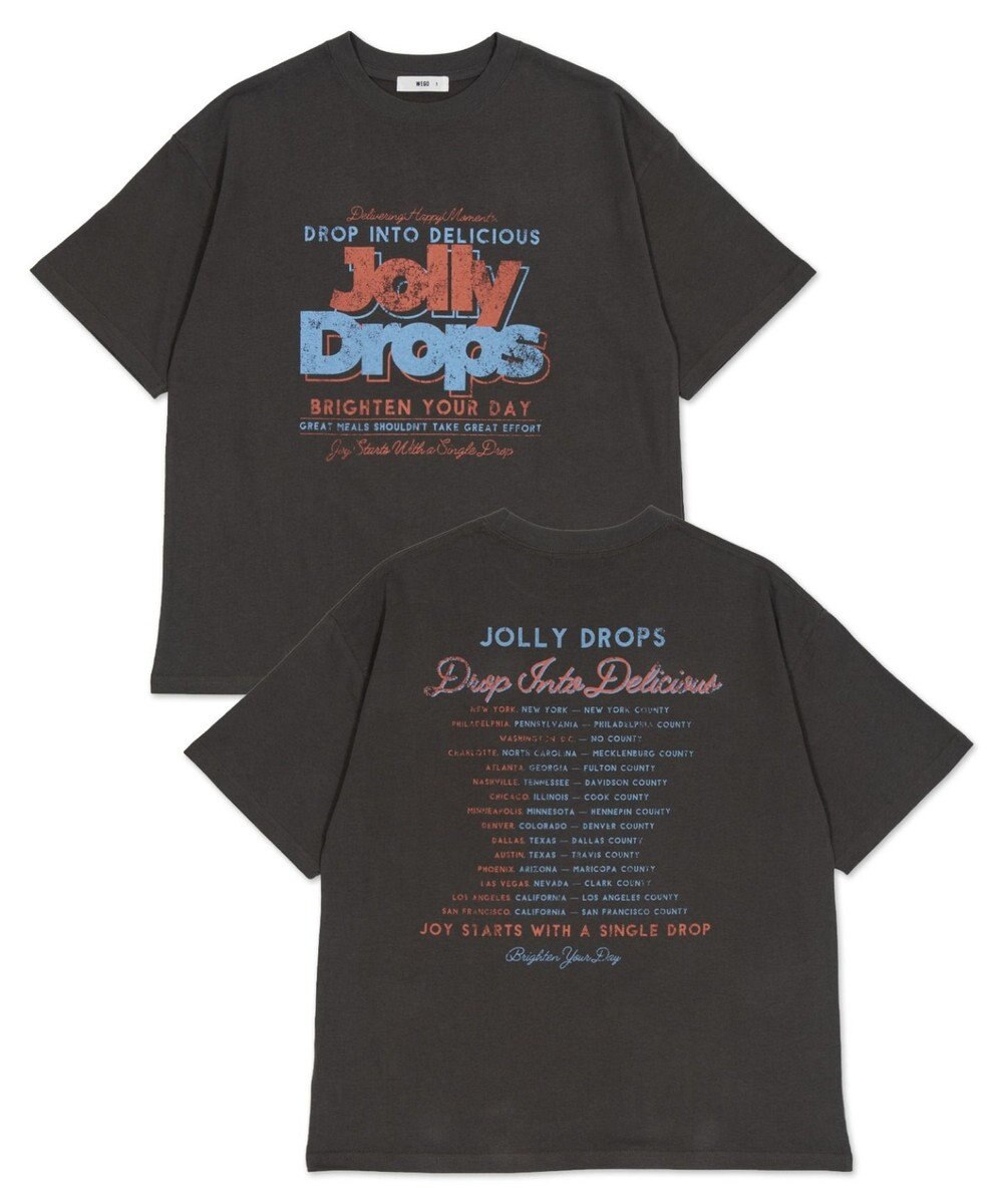 WEGO 【ユニセックス着用ITEM/SMLサイズ展開】アソートグラフィックBIG　T2（SS） 