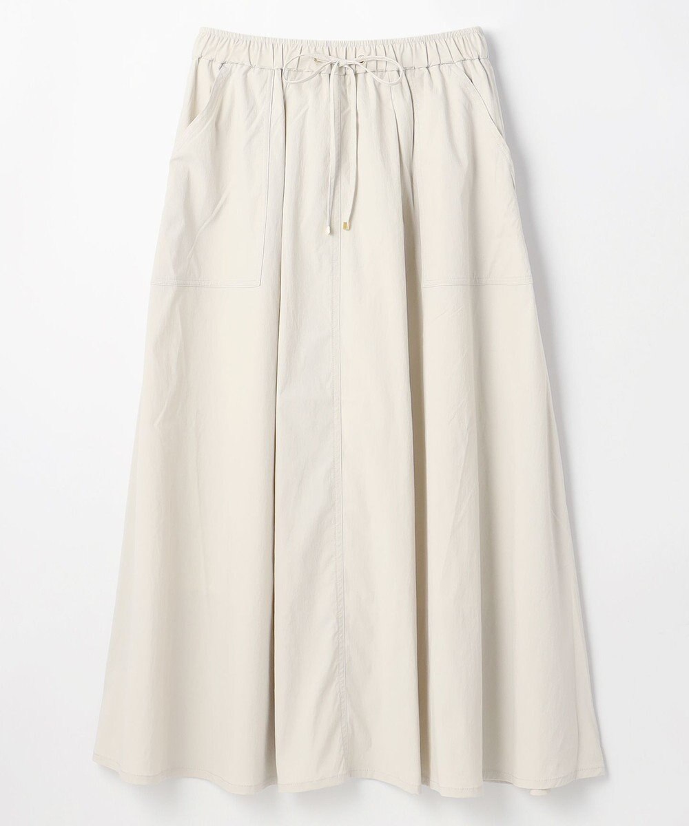 ANY 【ウエストゴム】ナイロンベイカーフレアスカート 