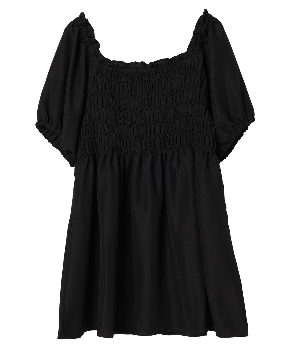 earth music&ecology ２ｗａｙショルダーシャーリングチュニック 