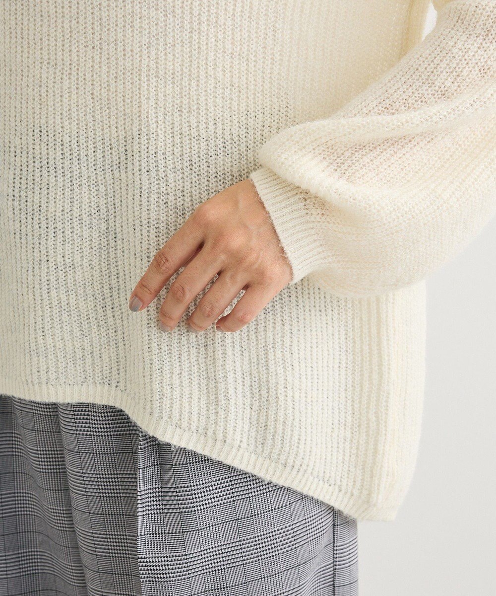 Green Parks シアーゆったりニットプルオーバー 