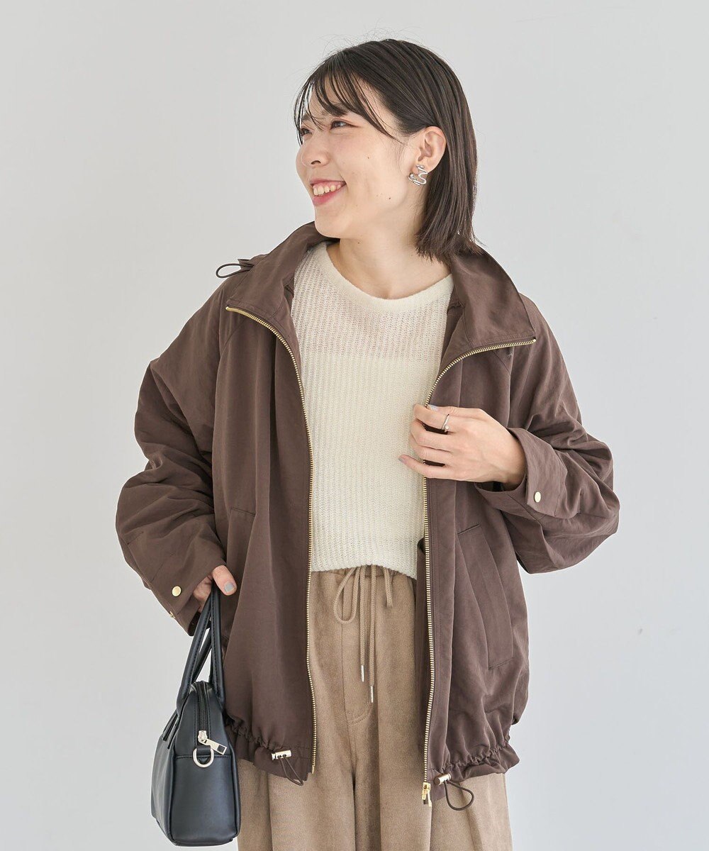 Green Parks シアーゆったりニットプルオーバー 