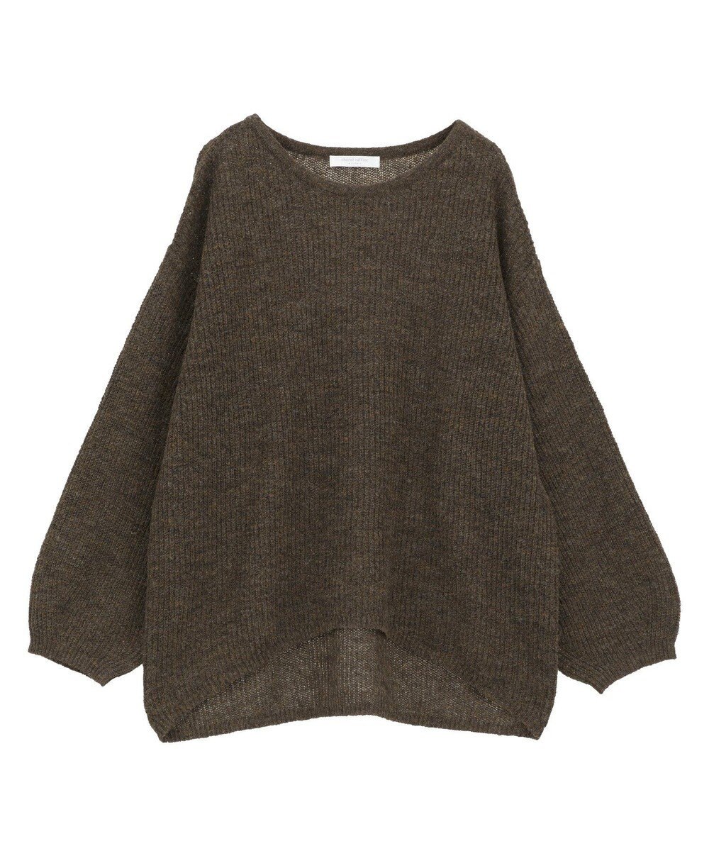 Green Parks シアーゆったりニットプルオーバー 