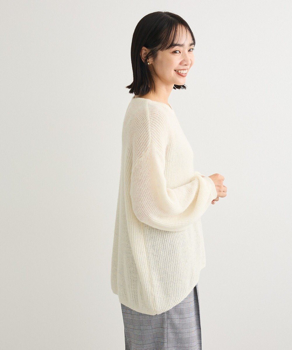 Green Parks シアーゆったりニットプルオーバー 