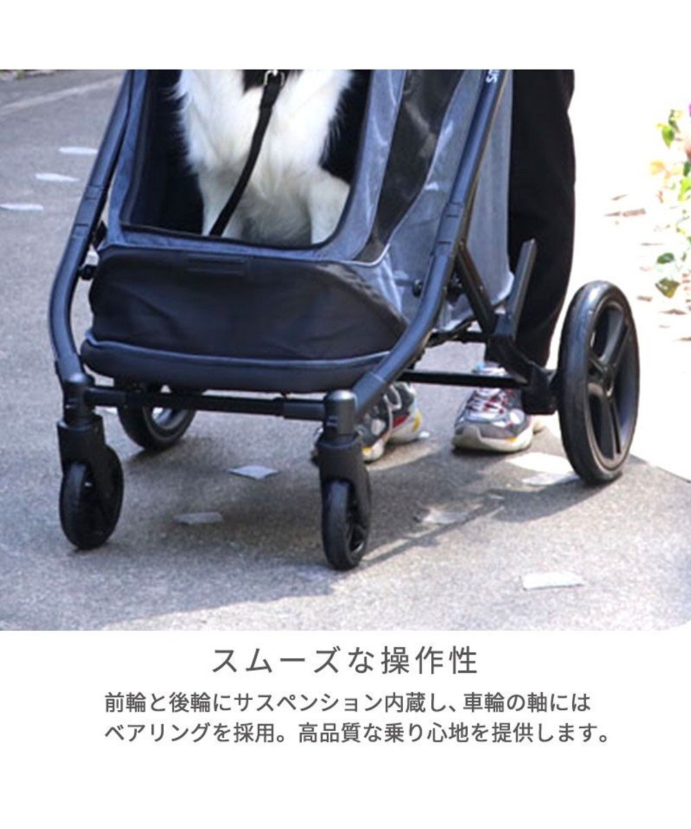 PET PARADISE smooca  ラージ ペットカート 強化メッシュ 《デニム調》 