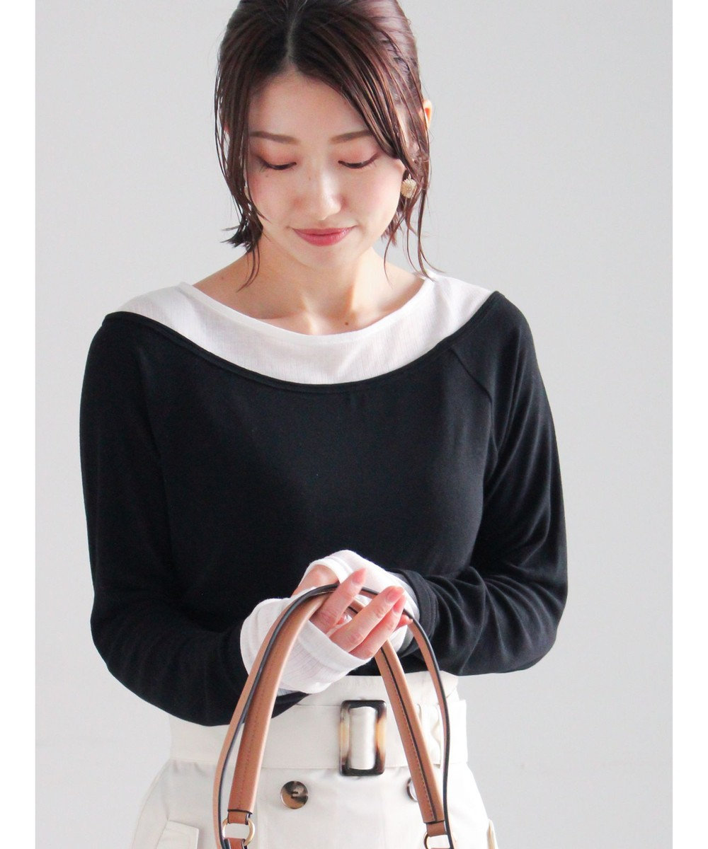 Te chichi レイヤードテレコトップス 