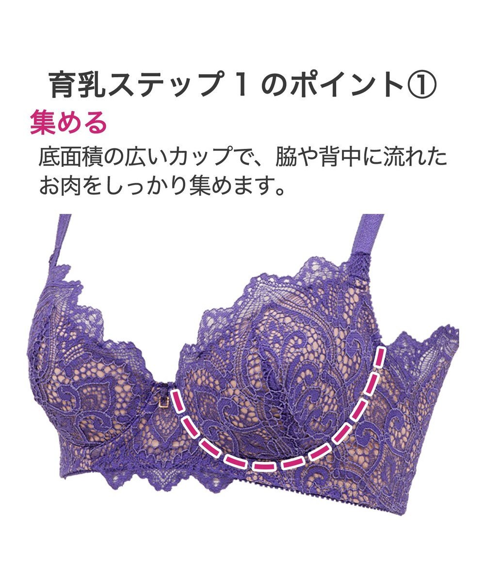BRADELIS New York 【BRADELIS New York / 育乳補整ブラ・STEP1 集める】ウェンディバックスムーズステップ1ブラ23A2 脇高設計で背中スッキリ 
