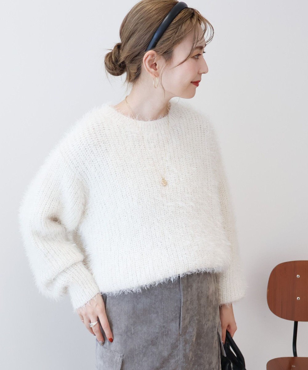AMERICAN HOLIC フェザーゆるニットプルオーバー 