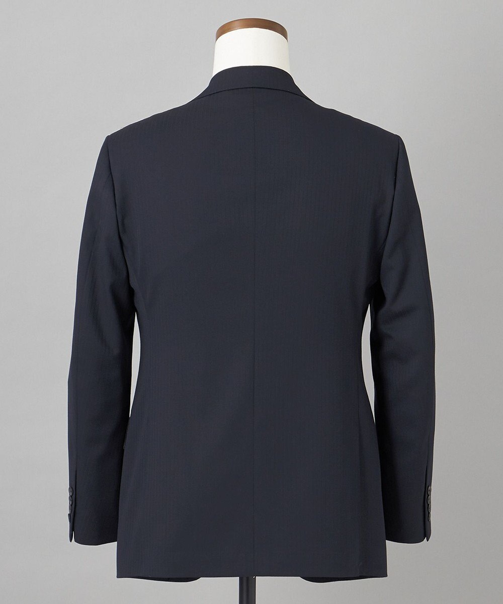 GOTAIRIKU オールシーズン対応【御幸毛織】WOOL×SOLOTEX ストレッチスーツ（ネイビーストライプ） 