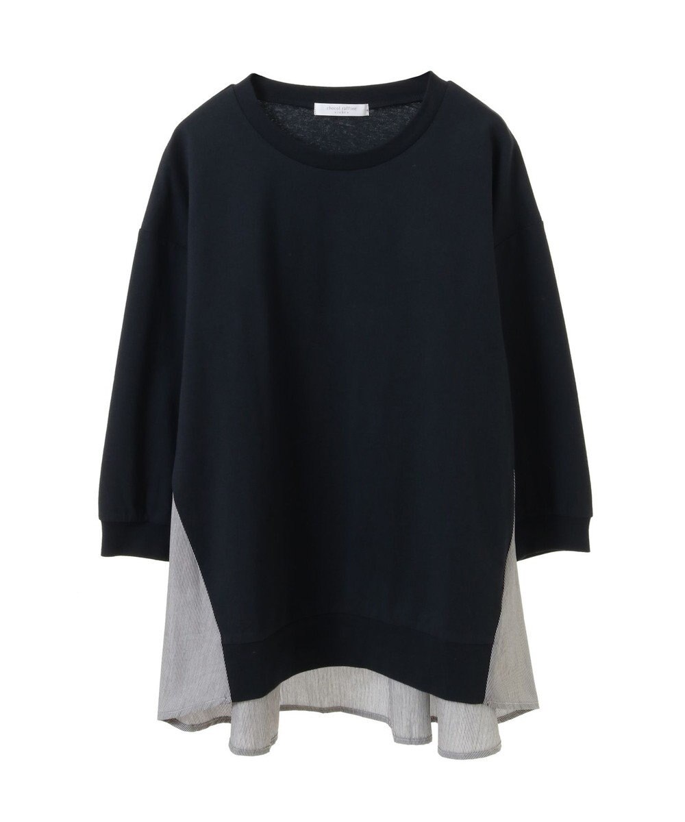 Green Parks 布帛切り替えフレアカットプルオーバー 