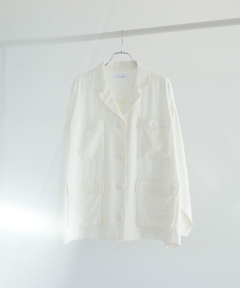 Green Parks ■ＥＳＣＡＲ　リネンライクオーバーサイズジャケット 