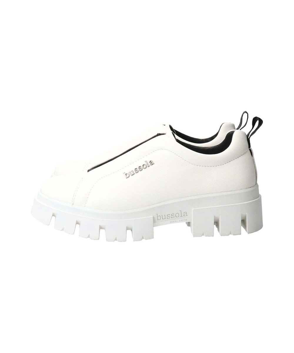 INTER-CHAUSSURES 【BUSSOLA】厚底スリッポンシューズ 