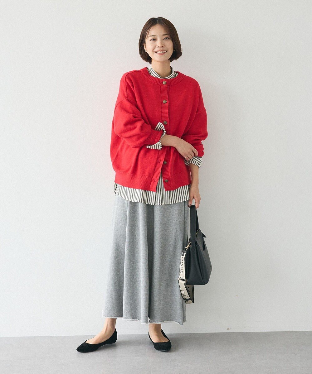 CRAFT STANDARD BOUTIQUE 【ＷＥＢ限定】裏毛カットオフフレアスカート 