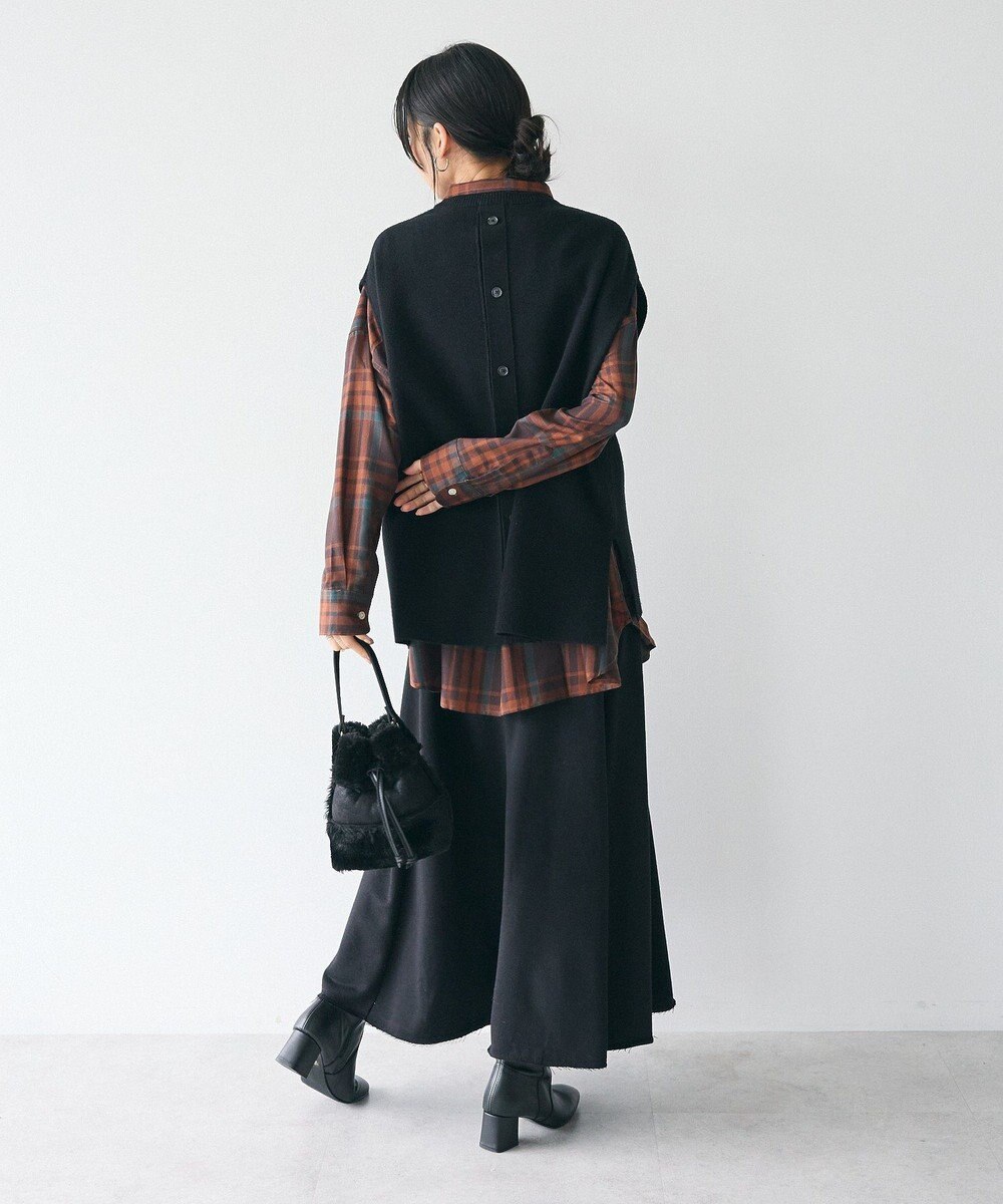 CRAFT STANDARD BOUTIQUE 【ＷＥＢ限定】裏毛カットオフフレアスカート 