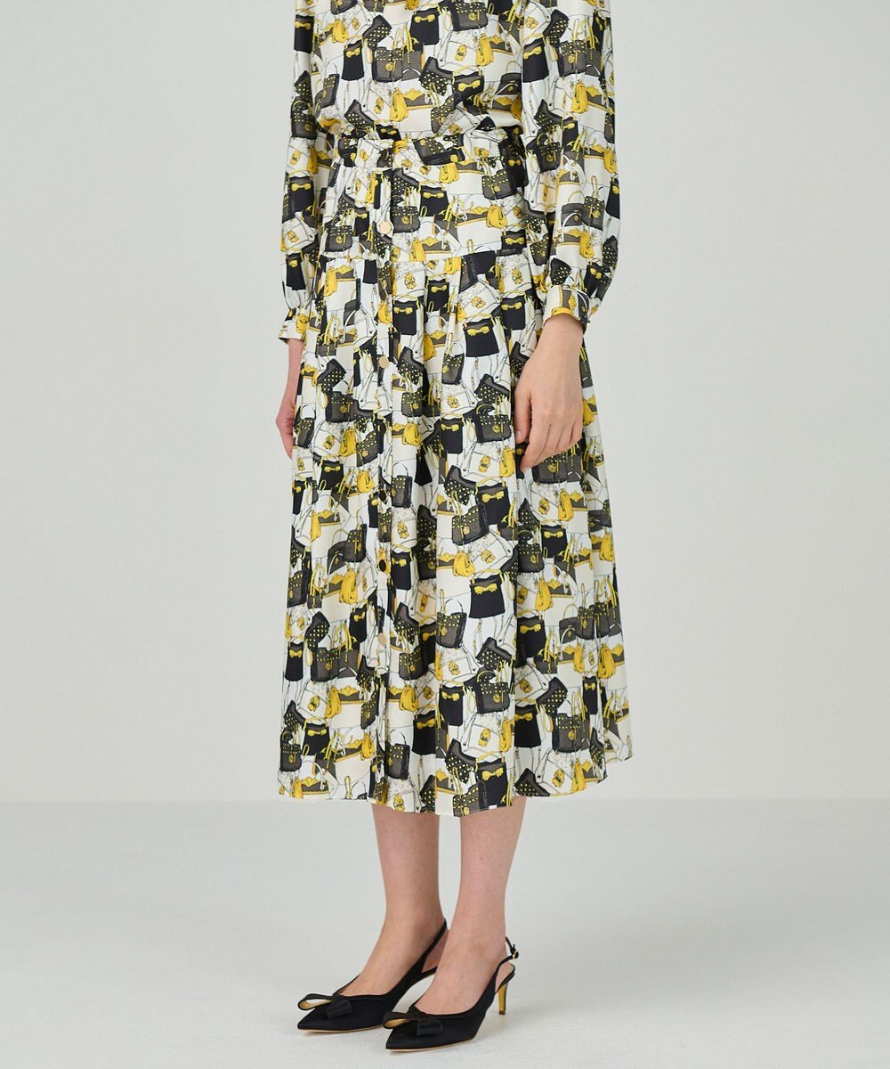 GRACE CONTINENTAL バッグモチーフプリーツスカート 