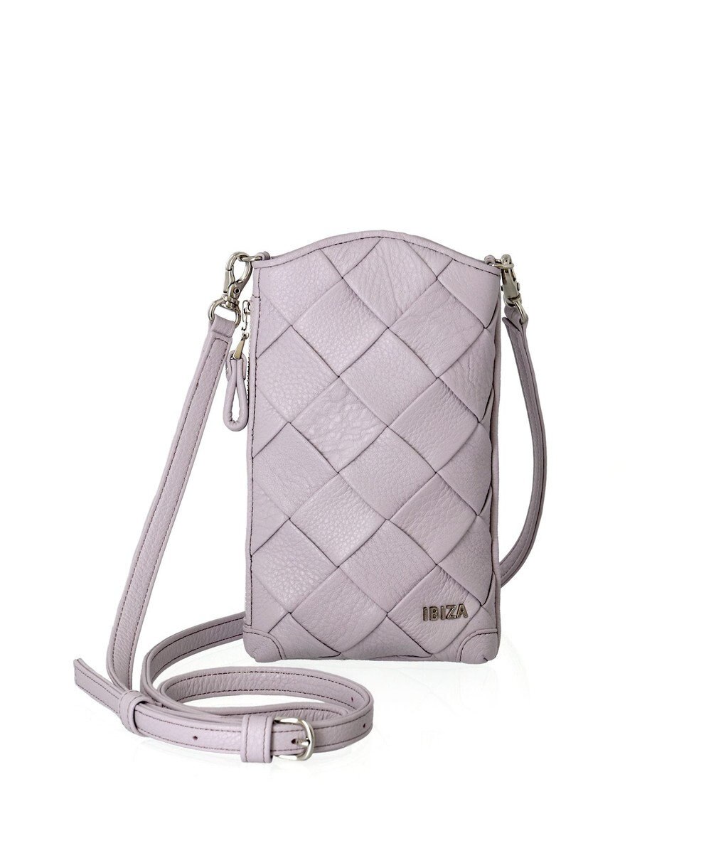 IBIZA イビサ イビザ 速けれ レザー 本革 編み込み ハンドバッグ 切り替え 
