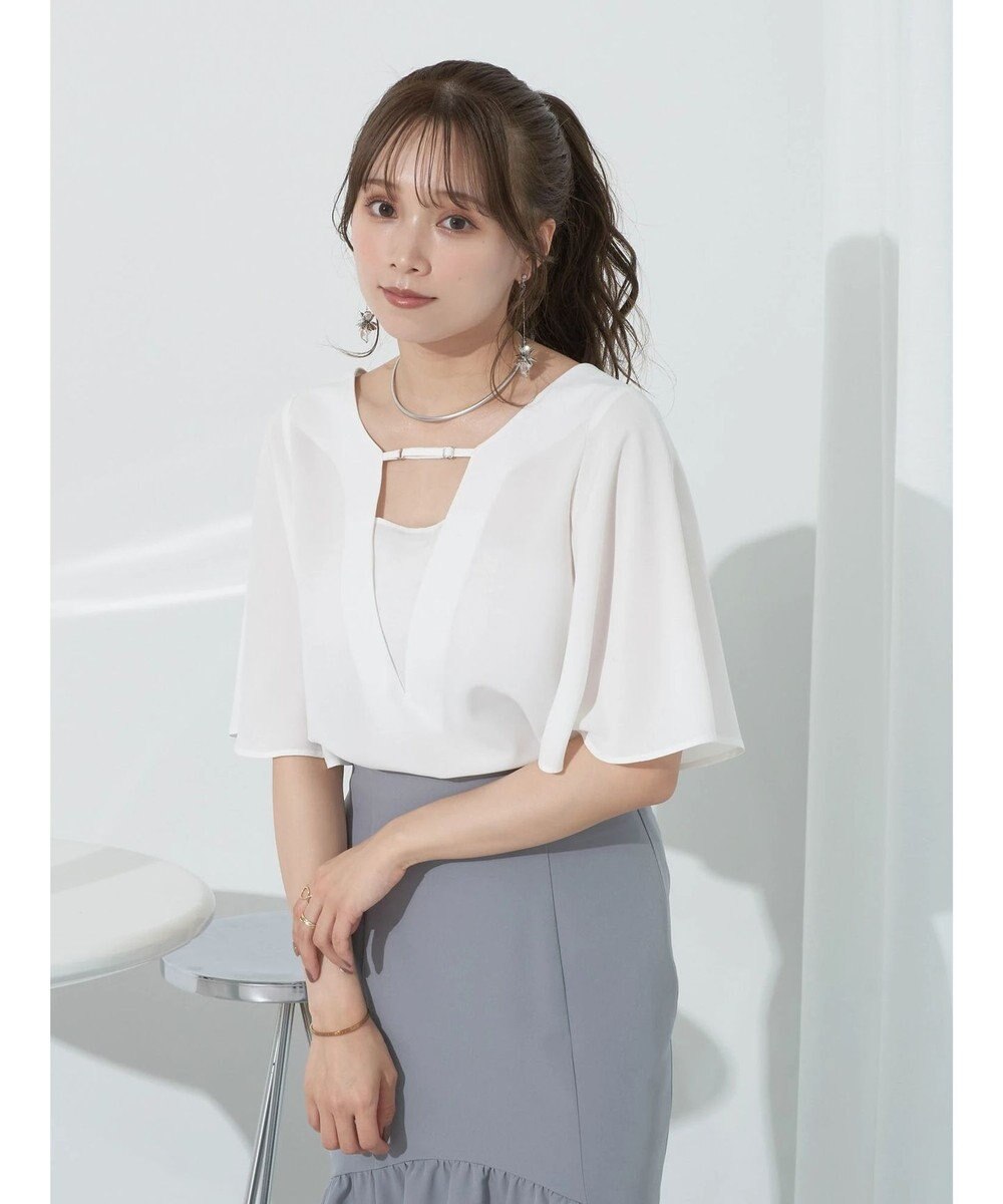 earth music&ecology ２ＷＡＹショルダースリットブラウス 