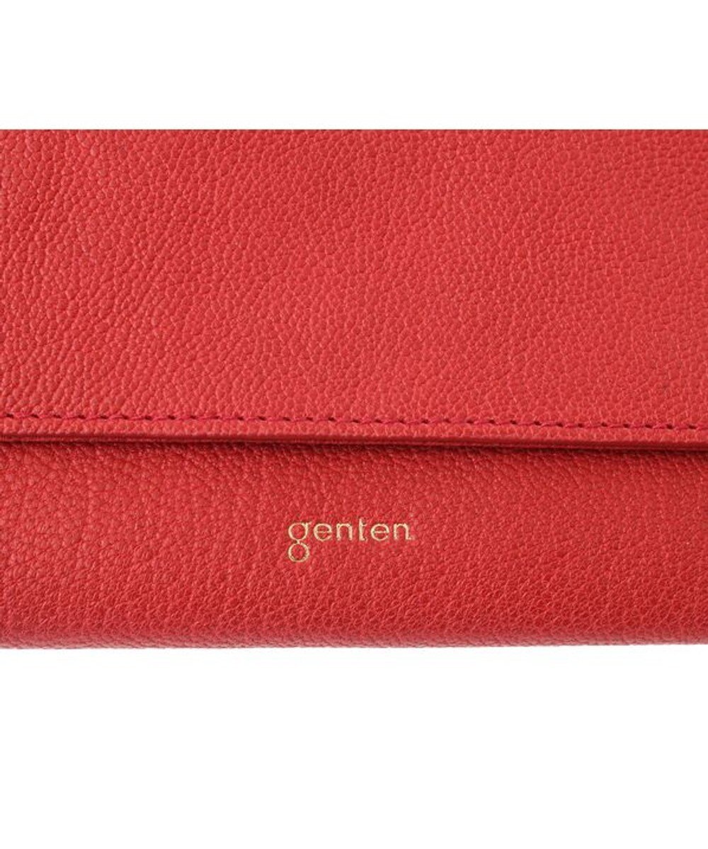 genten 【新色】フレスコ フラップ長財布 