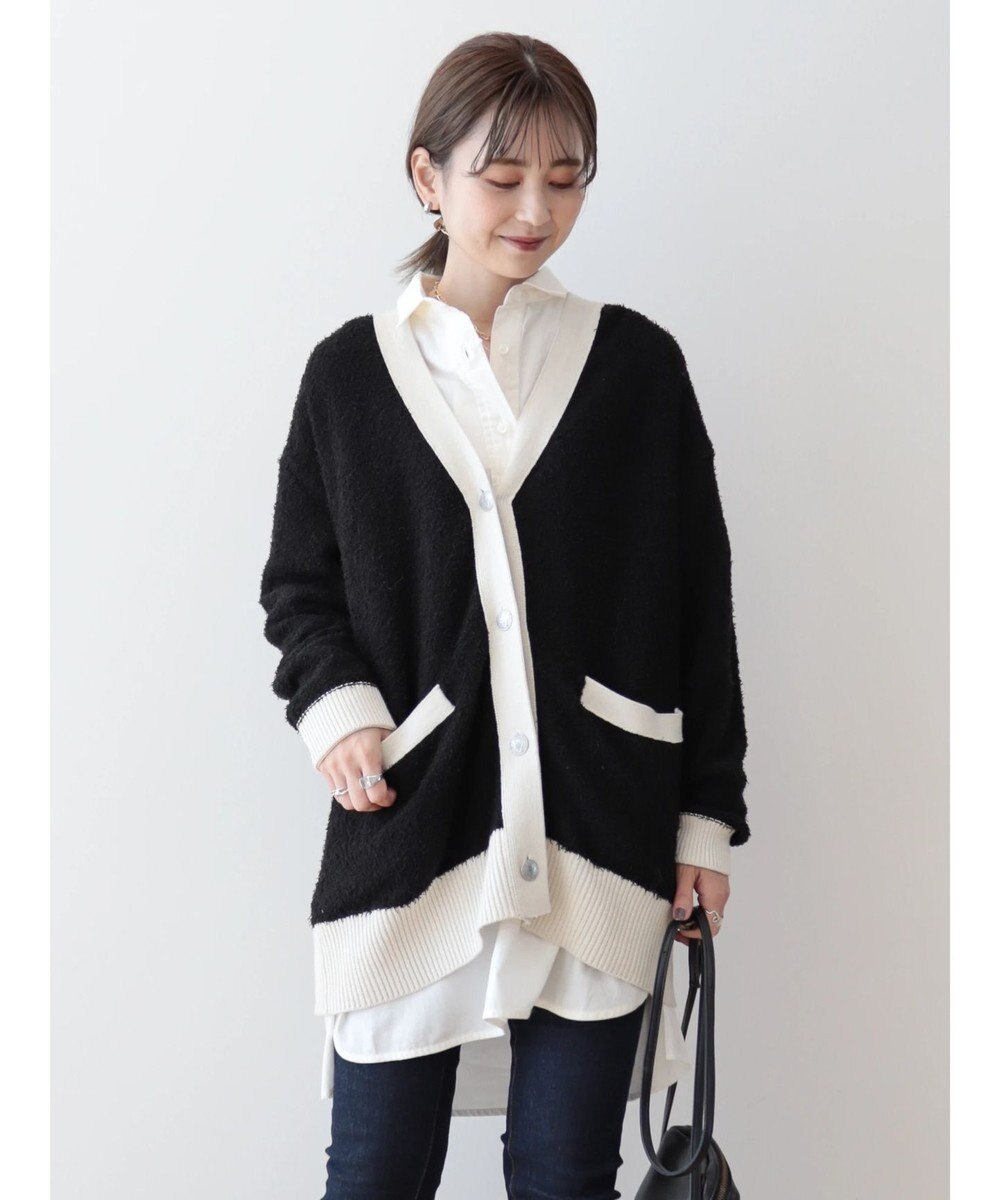 AMERICAN HOLIC モノトーンＶネックニットカーディガン 