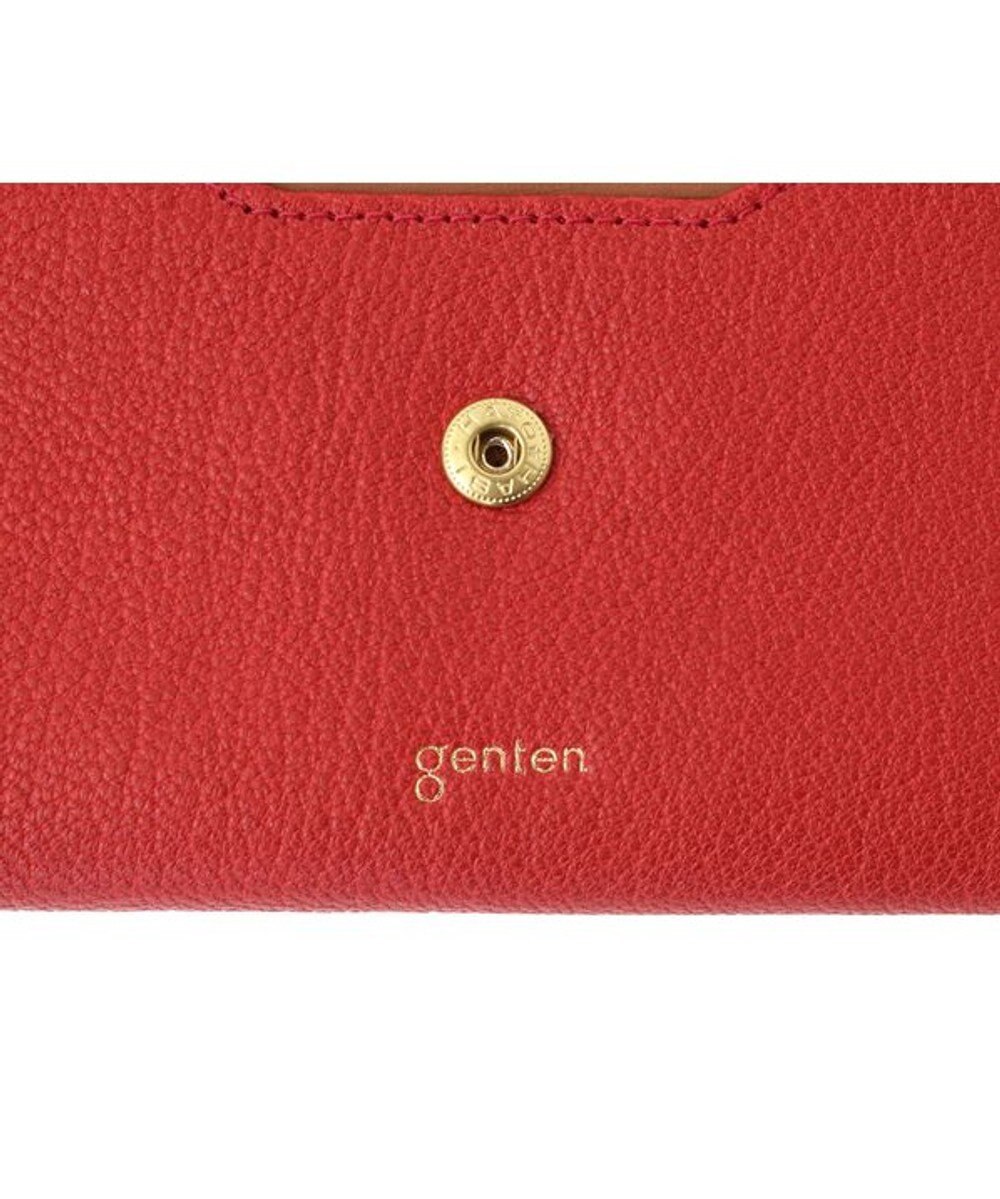 genten 【新色】フレスコ フラップ長財布 
