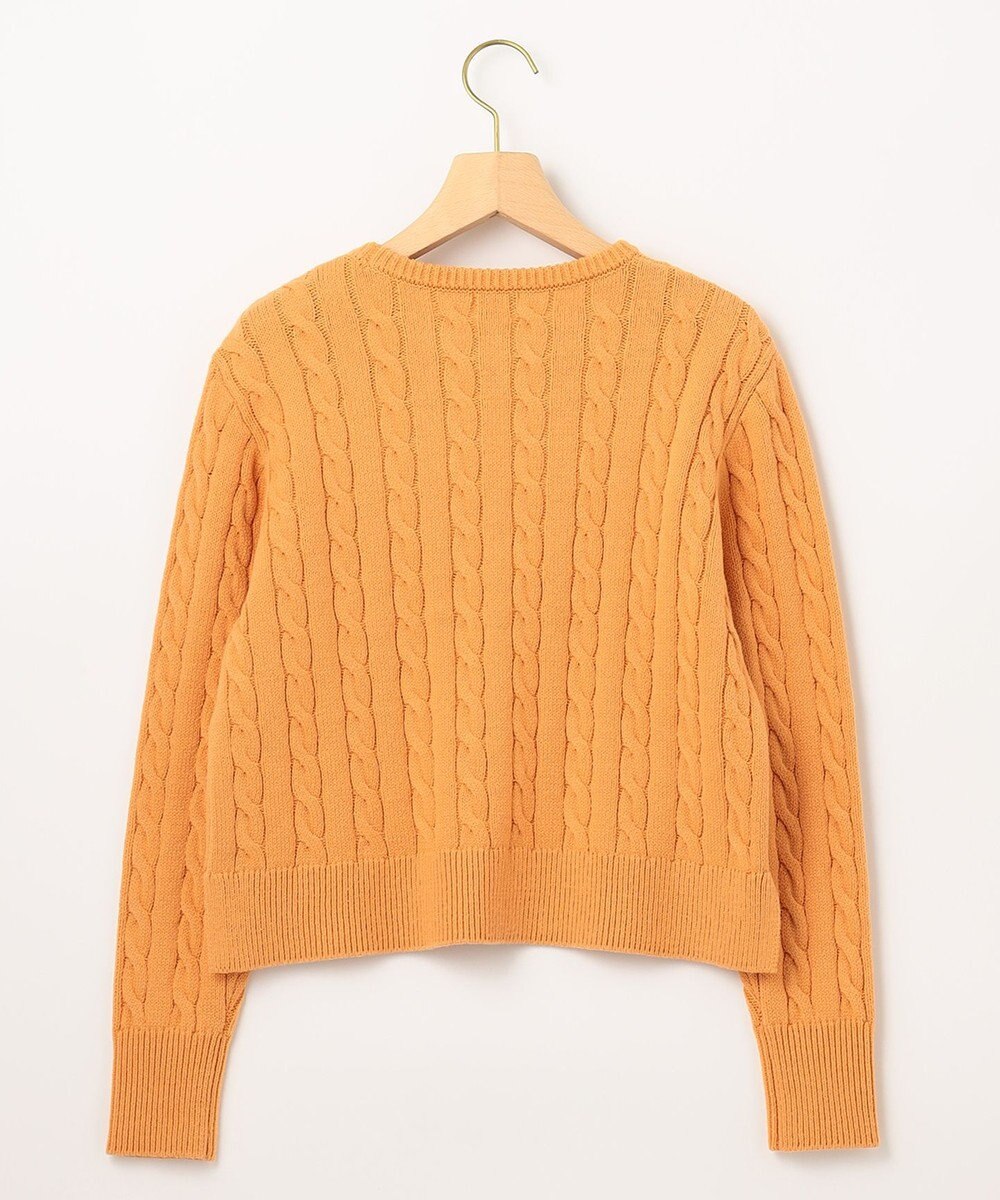 組曲 【ビジューボタン付き】SOBANE ケーブルプルオーバー ニット 