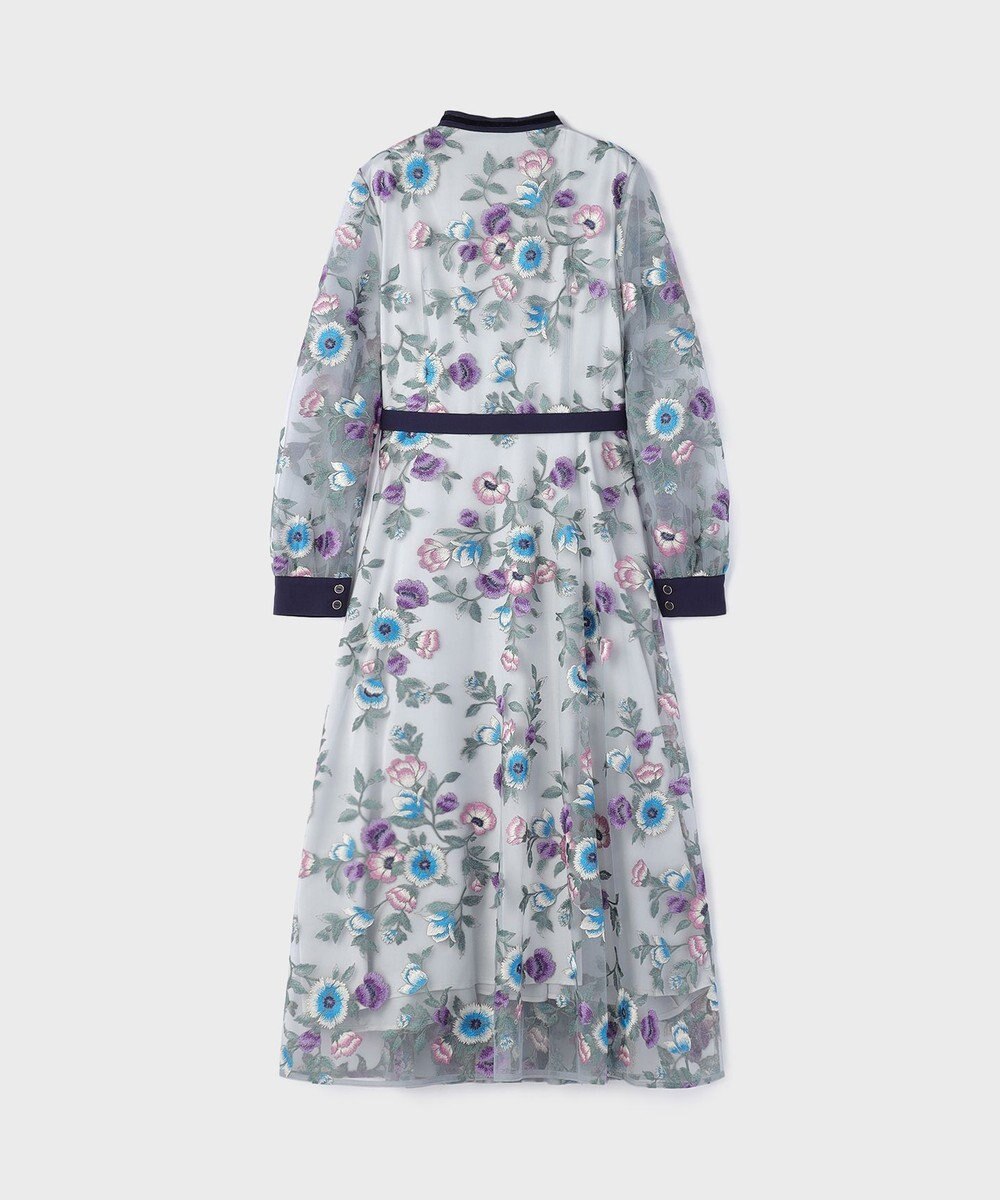 GRACE CONTINENTAL マルチ刺繍フレアワンピース 