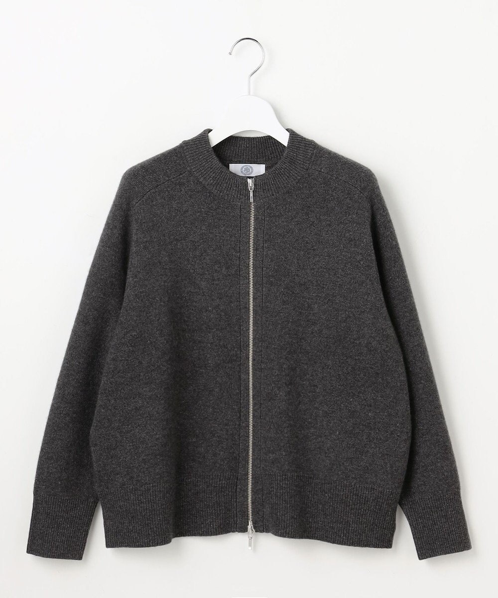 J.PRESS LADIES L CAT ジップアップ ブルゾン ニット 