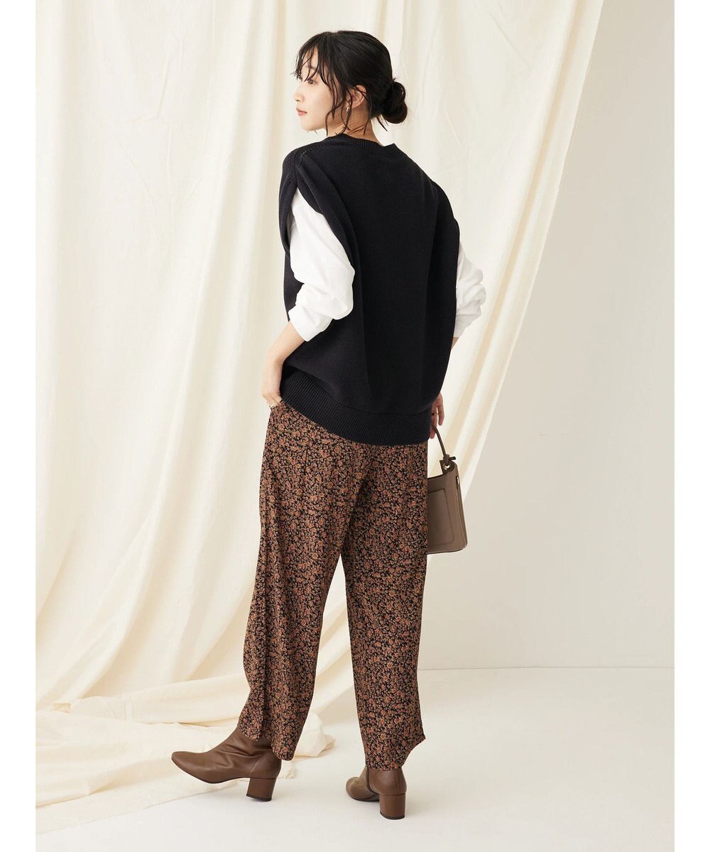 CRAFT STANDARD BOUTIQUE 洗える クルーネックニットベスト 