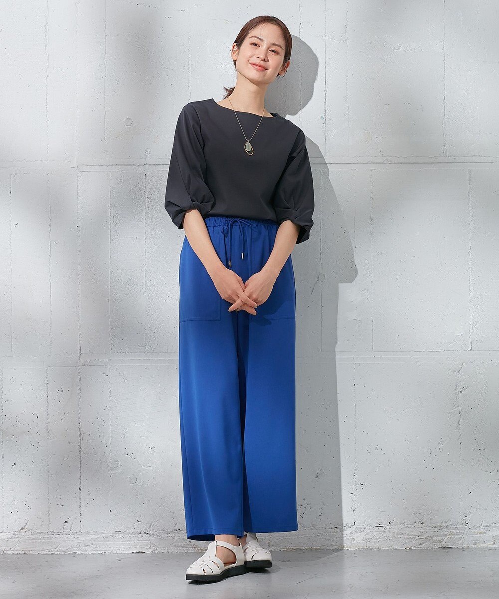 ANY 【接触冷感】シルケットスムース ツイストスリーブトップス 