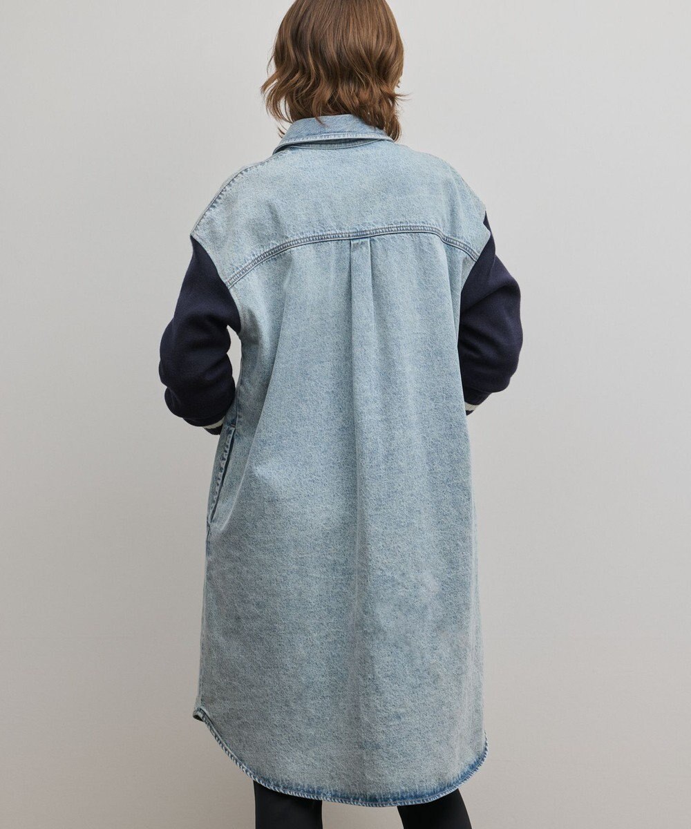 GRACE CONTINENTAL ニットスリーブデニムワンピース 