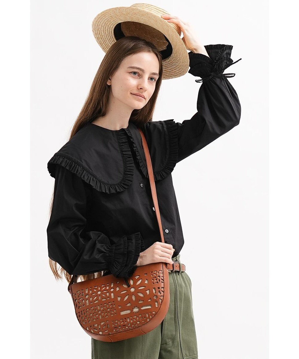 genten セイル カットワーク　ショルダーバッグ 