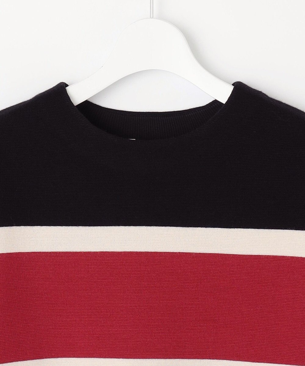 自由区 S 【洗える】ウールミラノボーダー ニット 