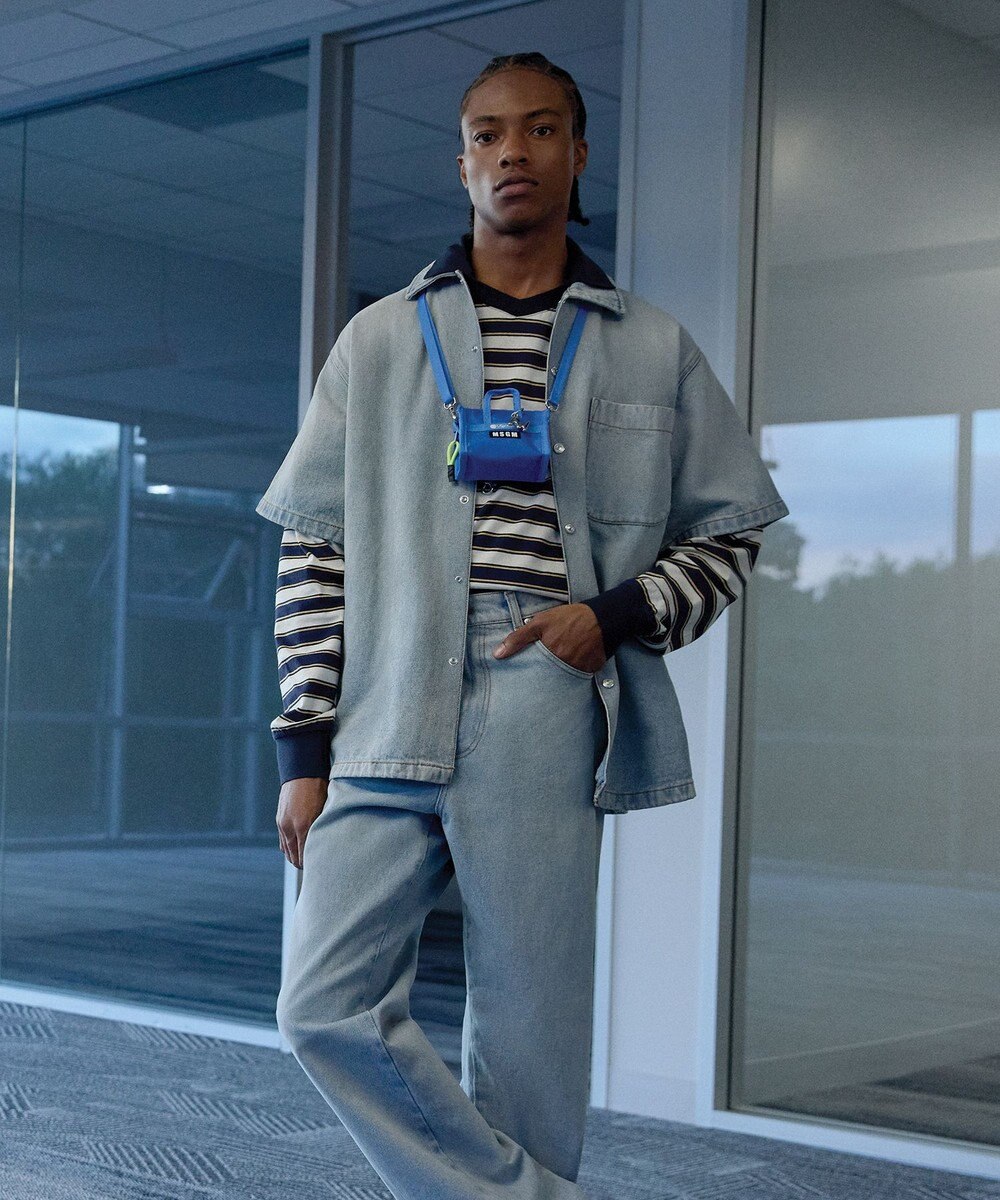 LeSportsac MSGM MICRO WEEKENDER/マイクロブルー 