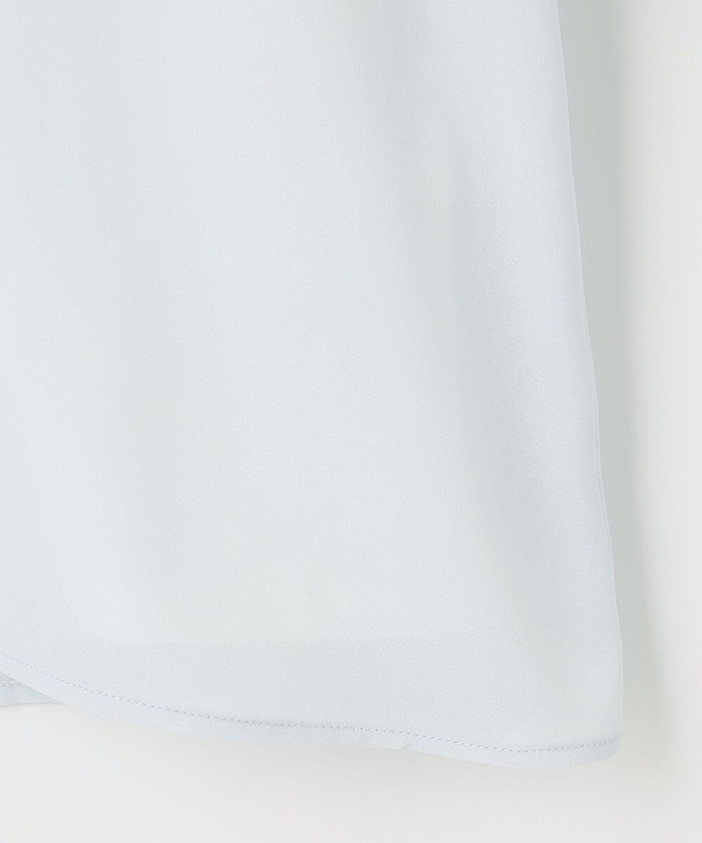 自由区 【XSサイズ～/洗える】ロイヤルシフォン ラッフルブラウス 