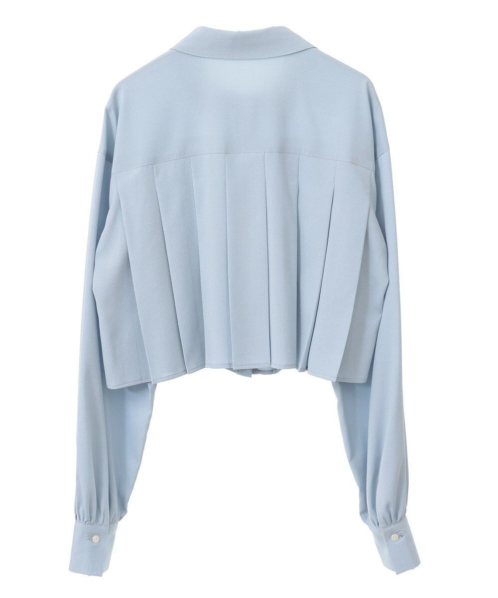 earth music&ecology タックプリーツショートシャツ 