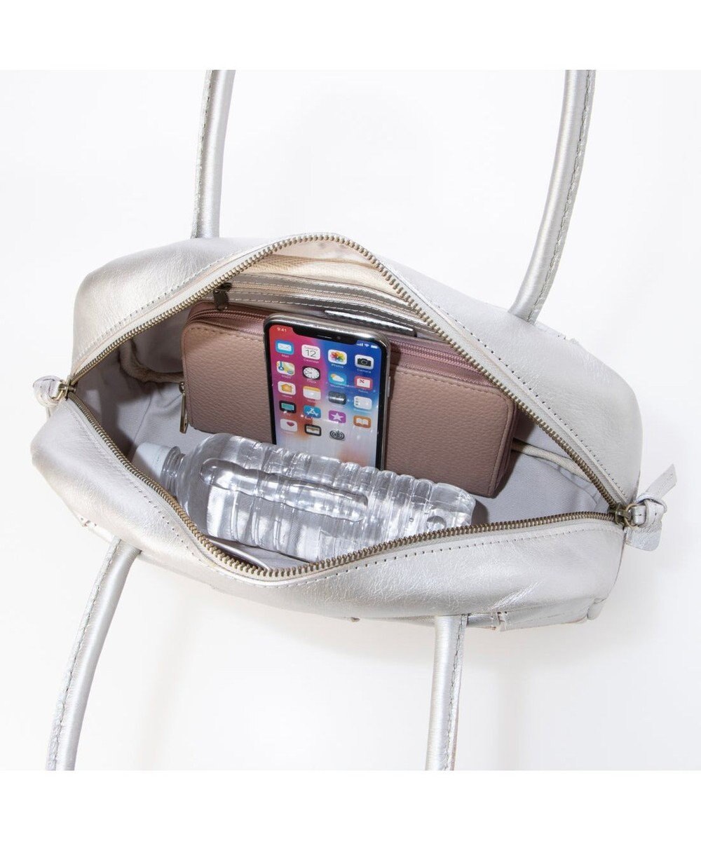 UNBILLION ピークスピーク PEAKS PEAK / 牛革パッチワーク横長ボストン 