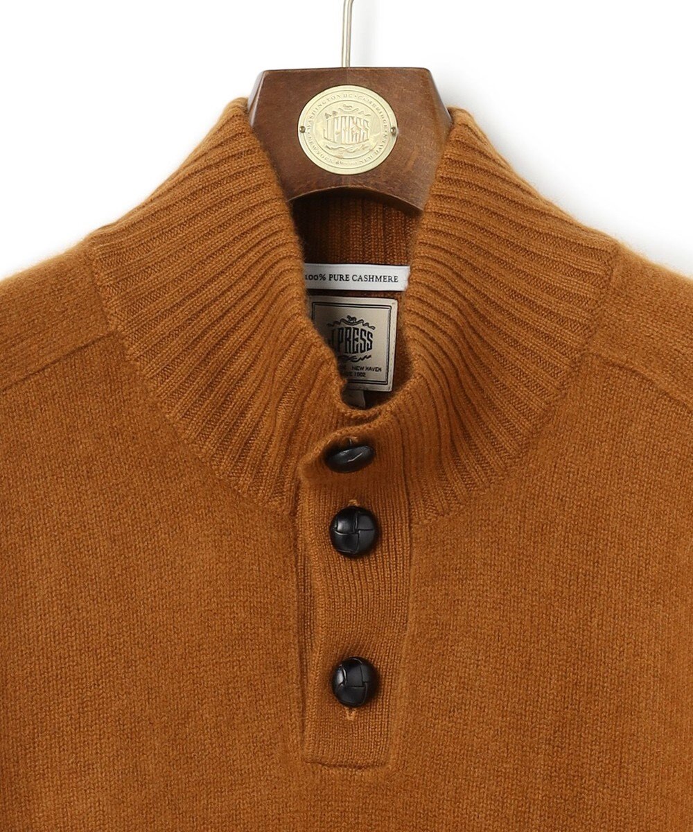J.PRESS MEN 【カシミア100%使用】カシミヤリブモックネック ニット 