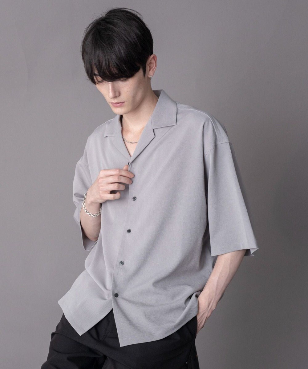 WEGO 【ユニセックス着用ITEM】クレープオープンカラーシャツ（SS） 