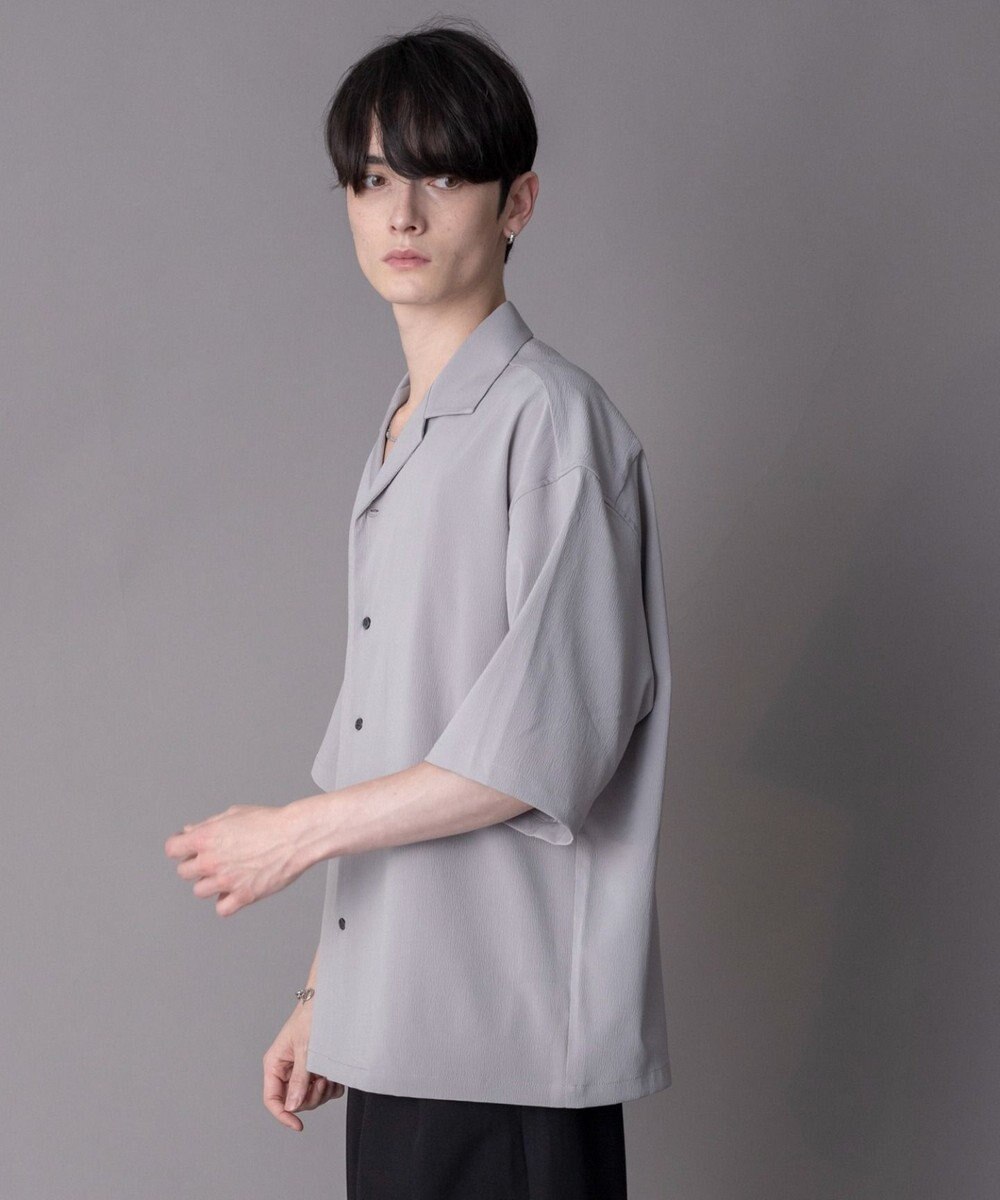 WEGO 【ユニセックス着用ITEM】クレープオープンカラーシャツ（SS） 