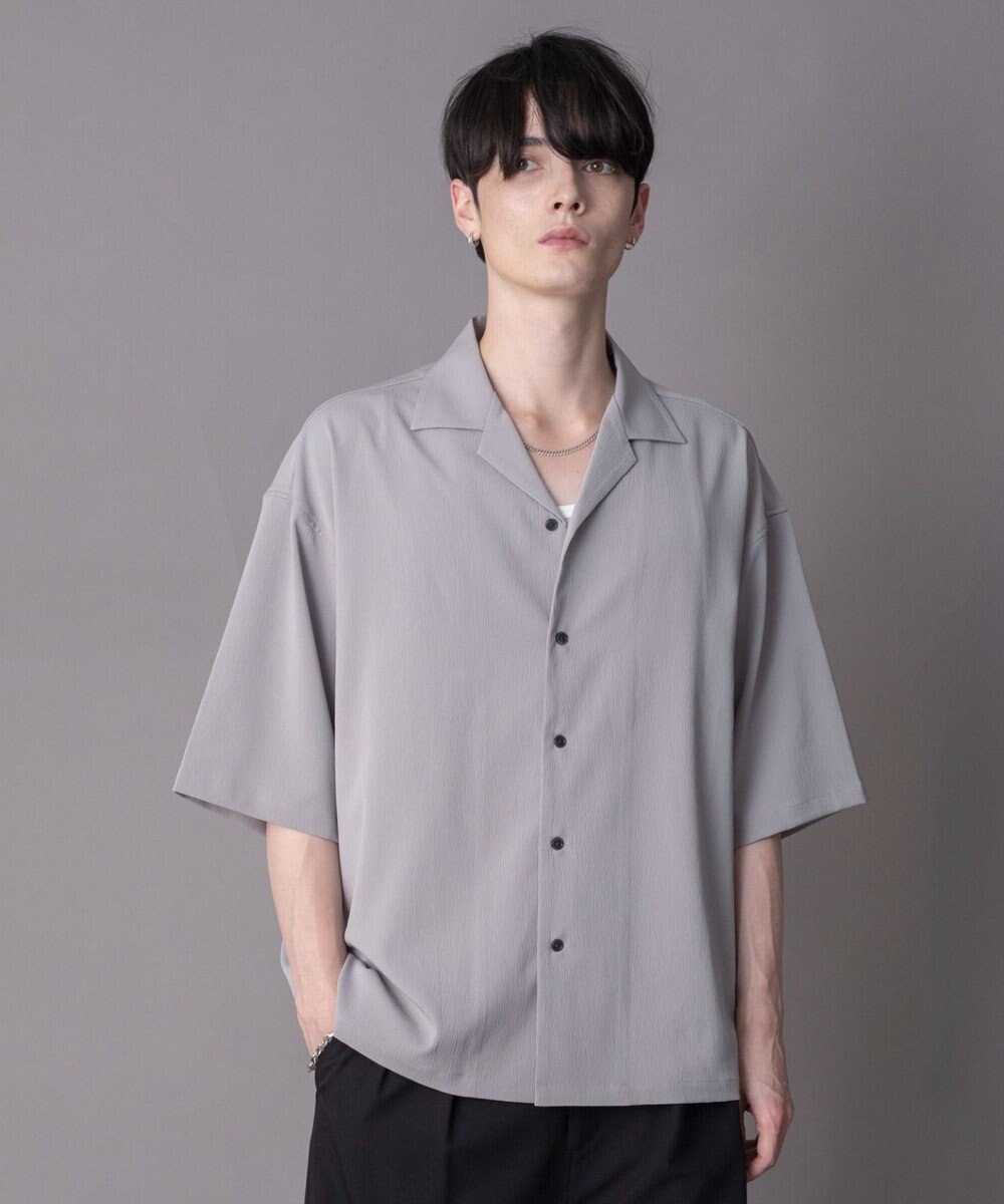 WEGO 【ユニセックス着用ITEM】クレープオープンカラーシャツ（SS） 