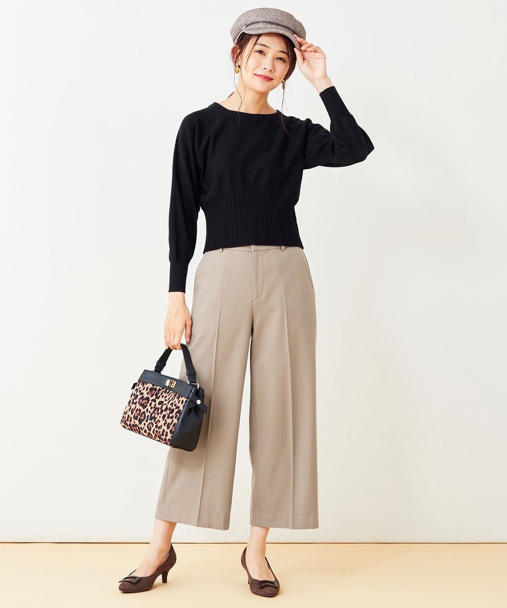 ANY SIS 【蓄熱効果】サーモトロン 2WAYストレッチ ワイドパンツ 