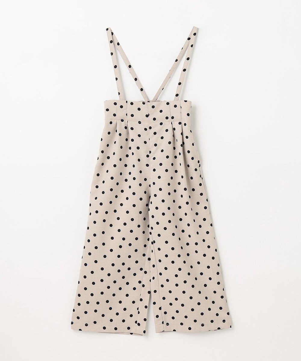 ANY KIDS 麻ライク ドット柄 ガウチョ 