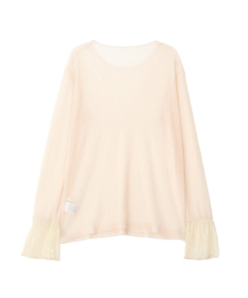 YECCA VECCA 袖レースシアートップス 